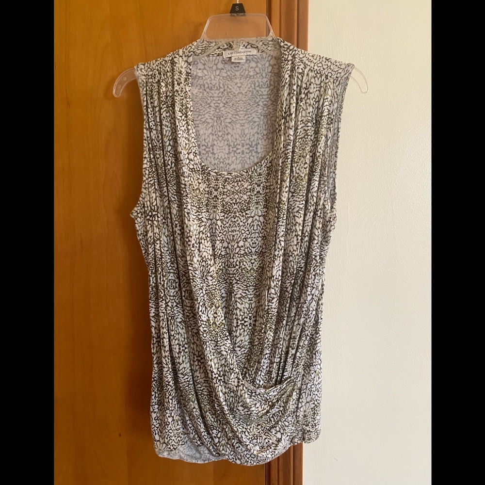 Liz Claiborne Sleeveless Blouse Size Large